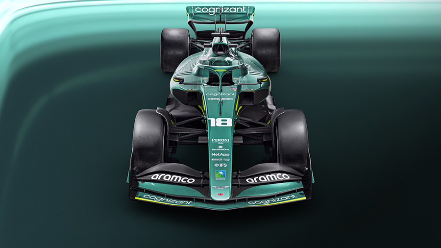 Novo AMR22 da Aston Martin