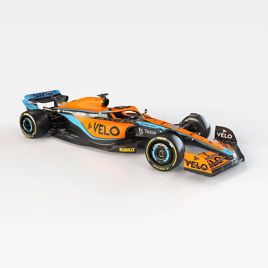 A nova McLaren MCL36 de 2022