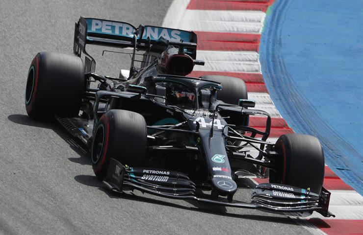 Lewis Hamilton, no GP da Espanha de 2020