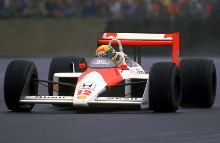 Senna no McLaren MP4/4 de 1988
