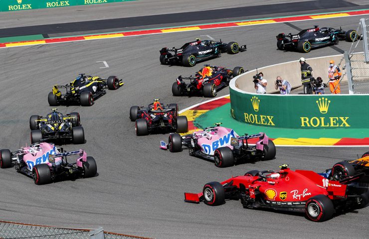 Largada da F1 em Spa em 2020