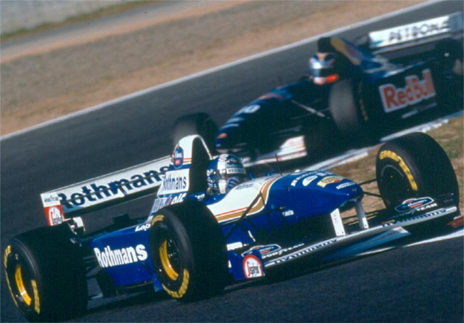 David Coulthard, de Williams, no GP do Pacifico de 1995, em Aida