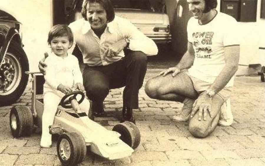 Christian, o pai Wilson Jr e o tio Emerson Fittipaldi (Foto: arquivo família Fittipaldi)