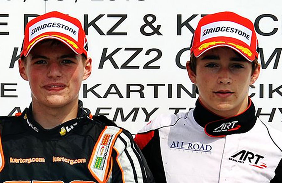 Verstappen e Leclerc são antigos rivais