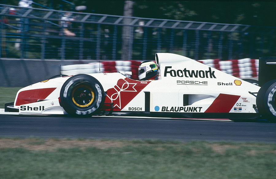 Footwork com motor Porsche em 1991 na F1