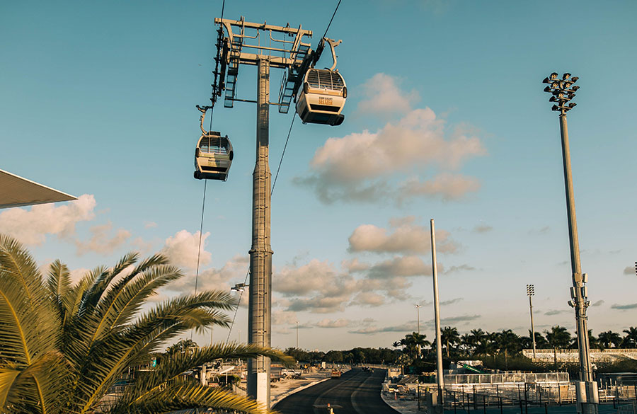 Teleférico do Estádio de Miami poderá ser utilizado durante o final de semana de GP pelo público, passando sobre a pista