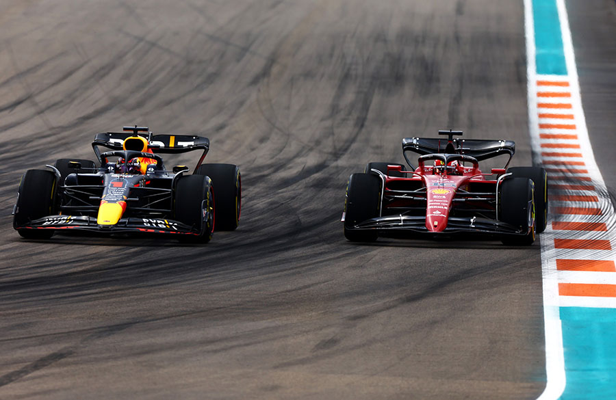 Verstappen e Leclerc em Miami