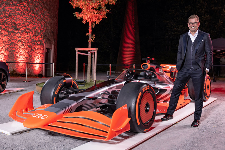 Presidente da Audi, Markus Duesmann, no anúncio da entrada da montadora na F1. Alemães serão parceiros da Sauber 